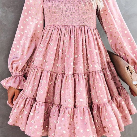 Holiday Pink Ruffle Long Sleeve- XL NWOT - Picture 5 of 9